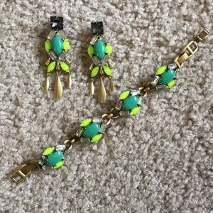 Stella and dot Jardin earring and bracelet set